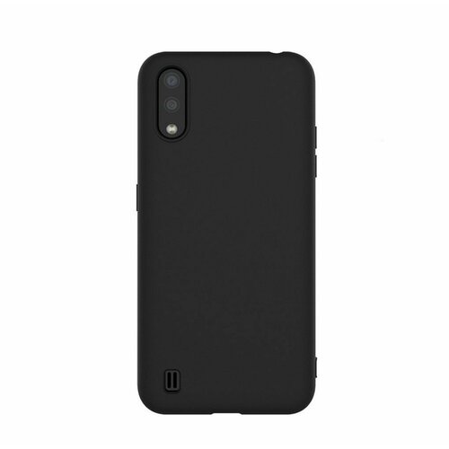 Силиконовый чёрный чехол для Samsung Galaxy A01, Самсунг галакси А01 luxcase чехол накладка protective case для samsung galaxy a01 core sm a013f blue синий