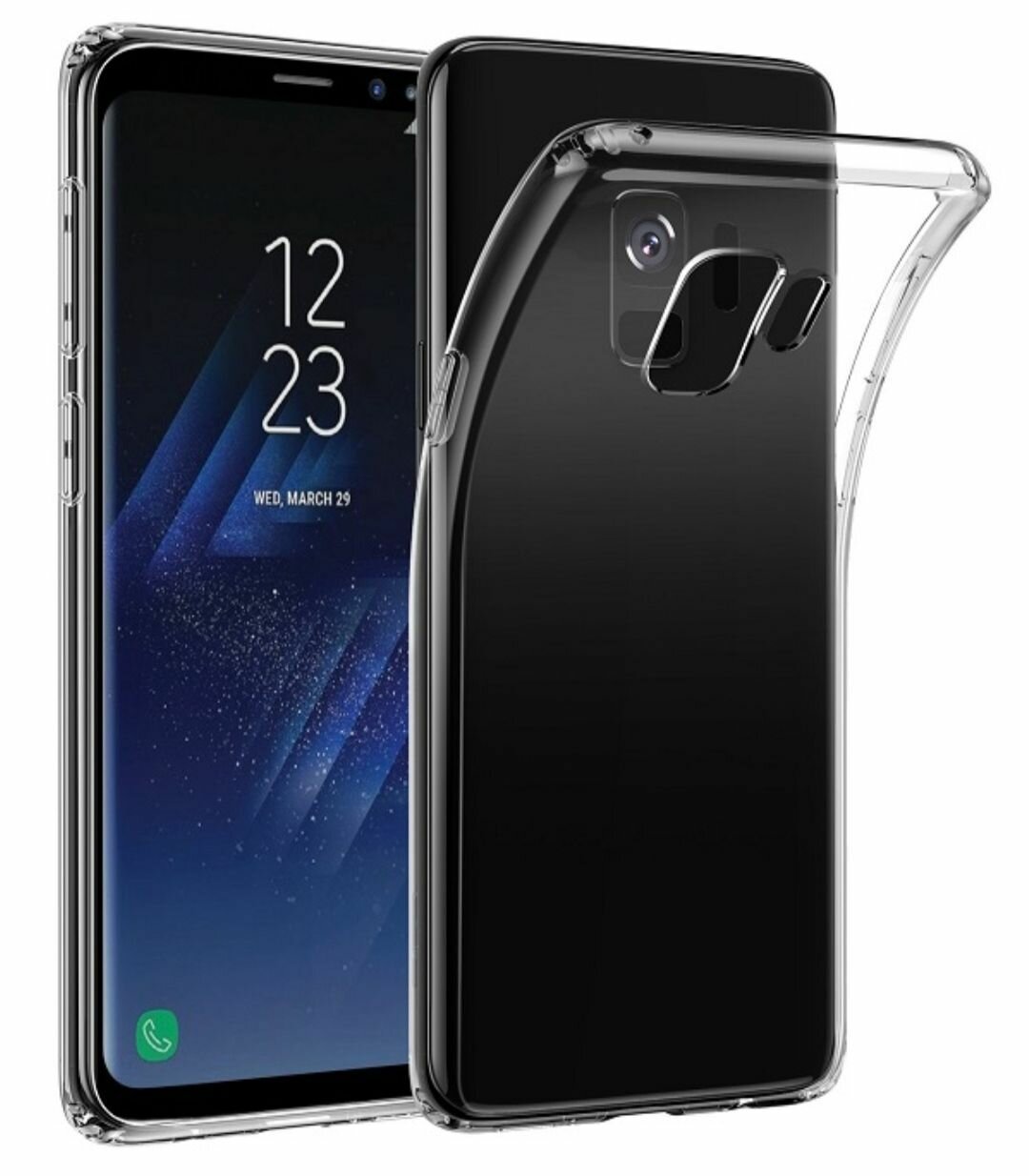 Samsung Galaxy S9 Силиконовый прозрачный чехол Самсунг галакси с9