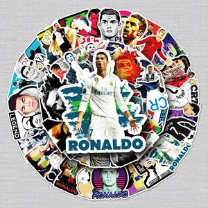 Виниловые наклейки роналду 52 шт, наклейки ronaldo