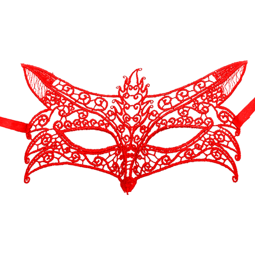 фото Маска кружевная "лисичка" - 16х24 см без бренда
