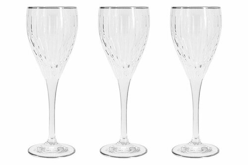 Набор бокалов для вина Same Пиза серебро 0,25 л 6 штук (61161)