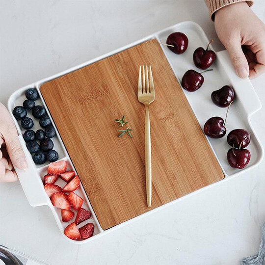 фото Тарелка для сыра 'Gauda' (разные цвета) / Белый