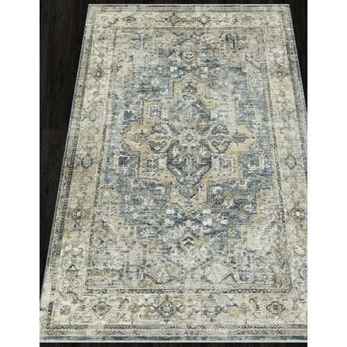 Ковер L0220B - BLUE - Прямоугольник - коллекция SHANTI 160x230 11058₽