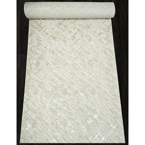 Ковровая дорожка F164 - CREAM-GREEN - коллекция LIMAN 1.00x25.00