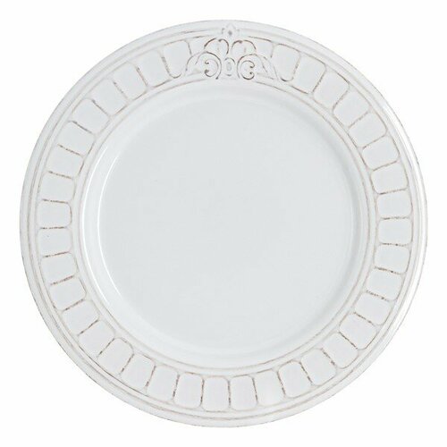 Тарелка обеденная Venice 25,5 см, цвет белый, керамика, Matceramica, Португалия, MC-G867900681D0196