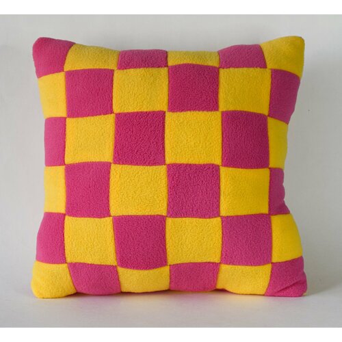 Подушка декоративная Magic Bear Toys квадратная цвет розовый-желтый 30 см 1000₽