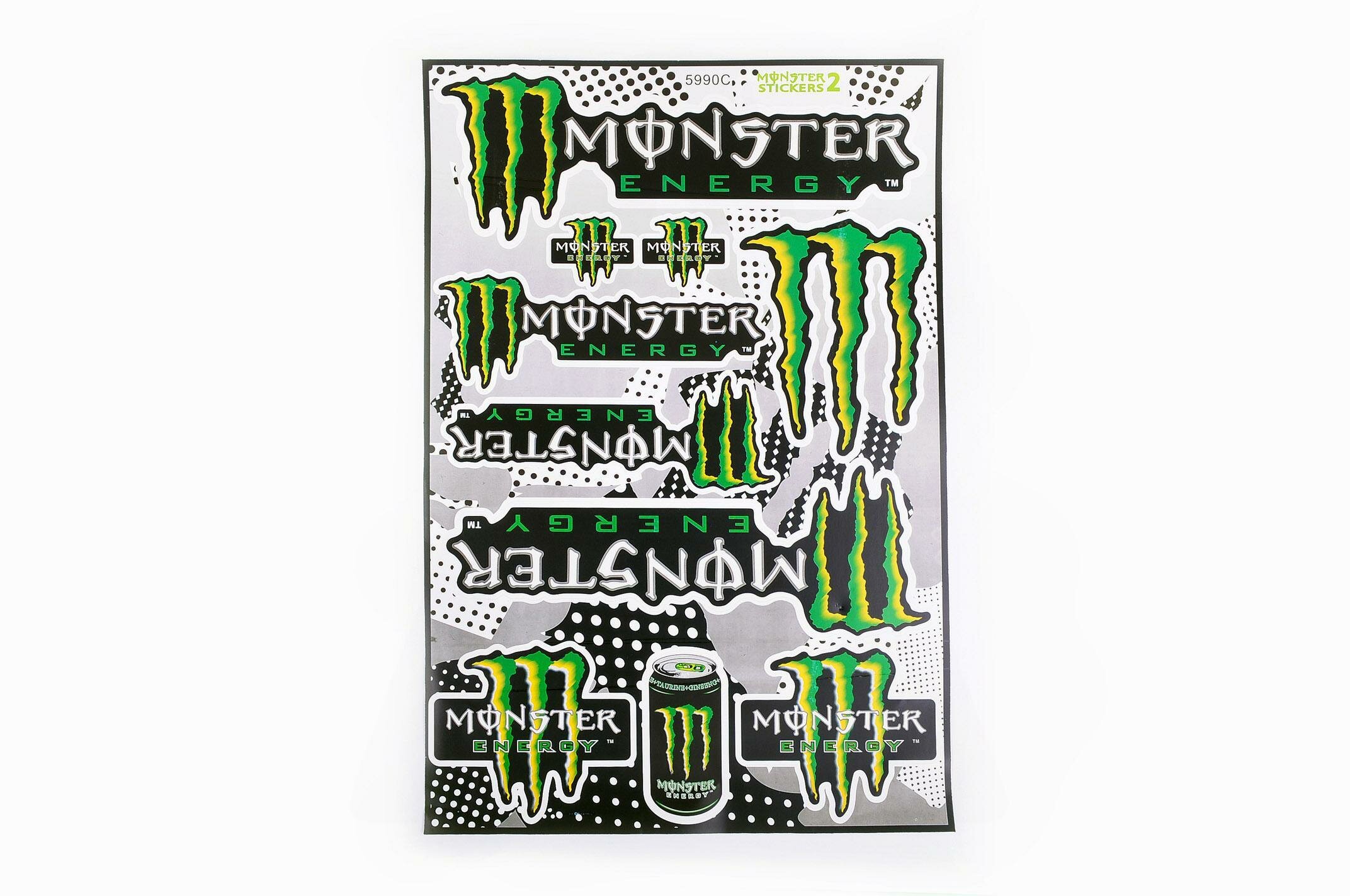 Наклейки (набор) спонсор MONSTER ENERGY (30х45см) (#5990C)