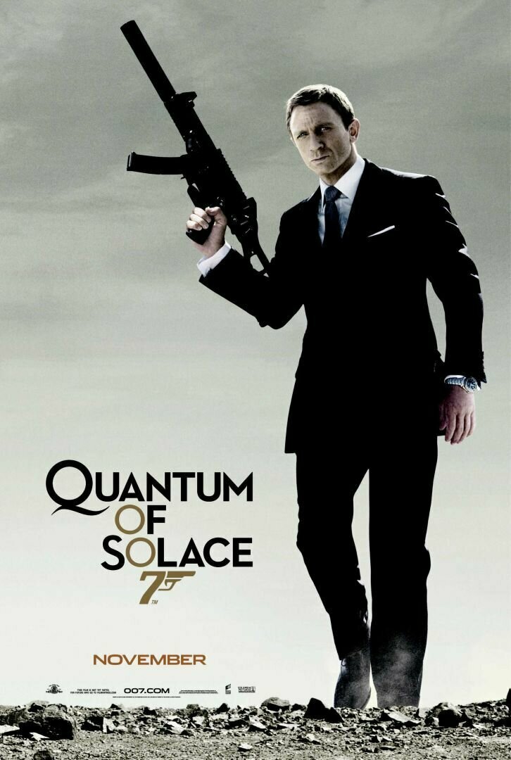 Плакат, постер на бумаге James Bond-Quantum of Solace/Джеймс Бонд-Квант милосердия. Размер 21 х 30 см