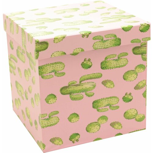Коробка подарочная Кактусы (18,5x18,5x18,5 см)