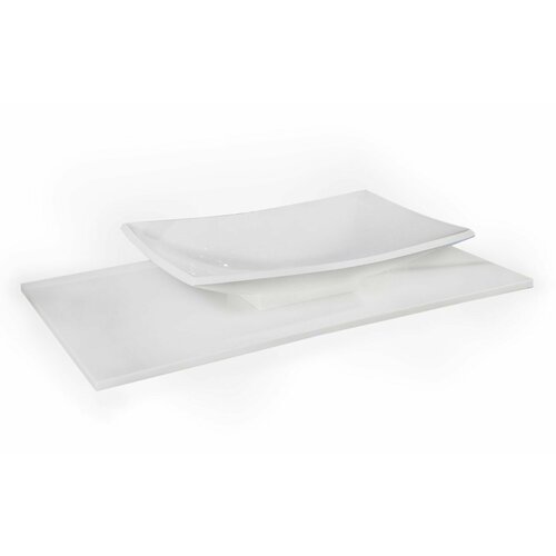 Столешница Armadi Art NeoArt Solid Glass 851-100 101 прямая, белый