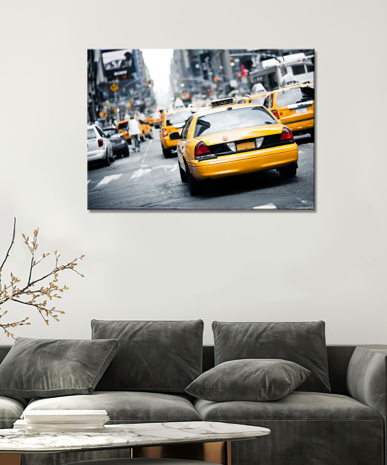 Картина/Картина на холсте для интерьера/Картина на стену/Картина для кухни/ - Нью-Йорк улицы 9 50х70