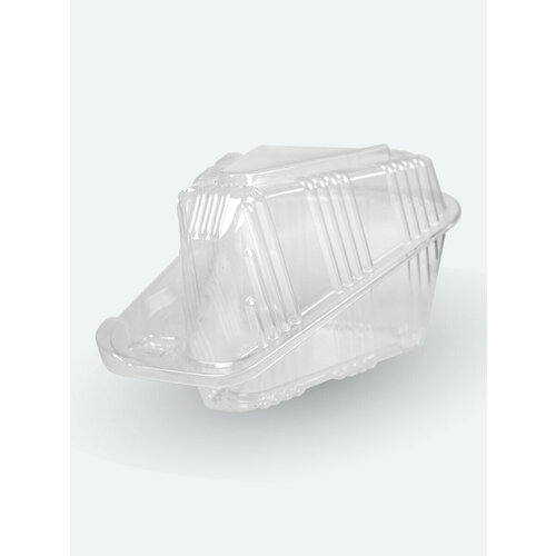 Контейнер одноразовый под кусочек торта, пирожного, 12,3*7,7*7,6 см, 10 штук