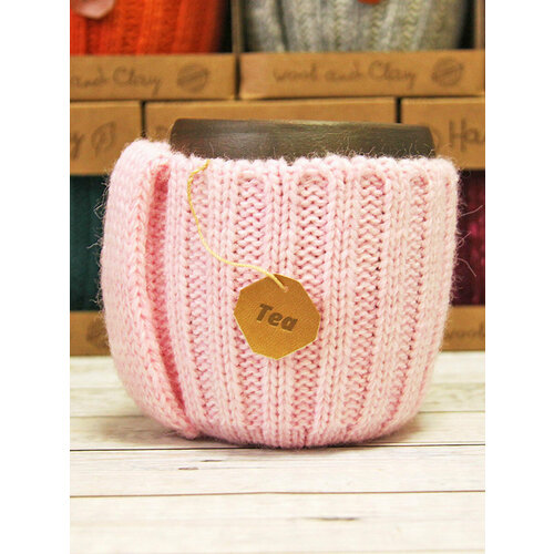 Вязаная кружка Клубничный Мохито