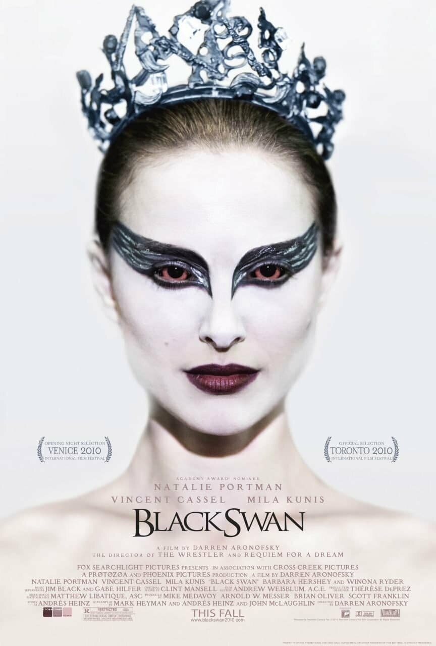 Плакат постер на бумаге Черный лебедь (Black Swan 2010г). Размер 21 х 30 см