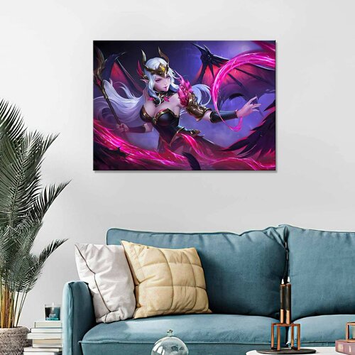 Интерьерная картина на холсте - Моргана ведьма Лига Легенд 30х40