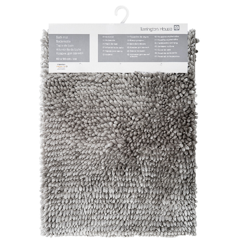 Tarrington House Коврик Chenille Shiny серый, 60 х 90см