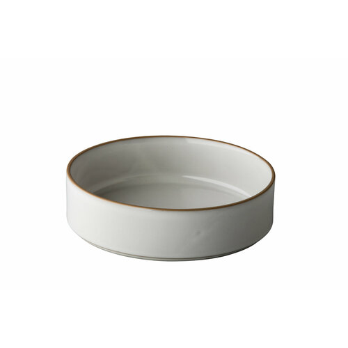 Тарелка глубокая с вертикальным бортом 20 см, h 5,5 см, цвет белый, Japan