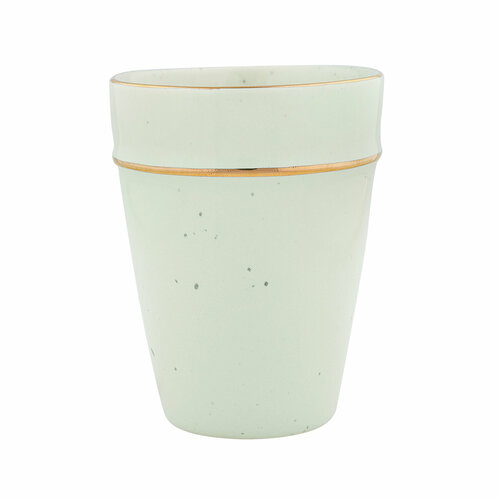 Чашка pale green с золотой каймой