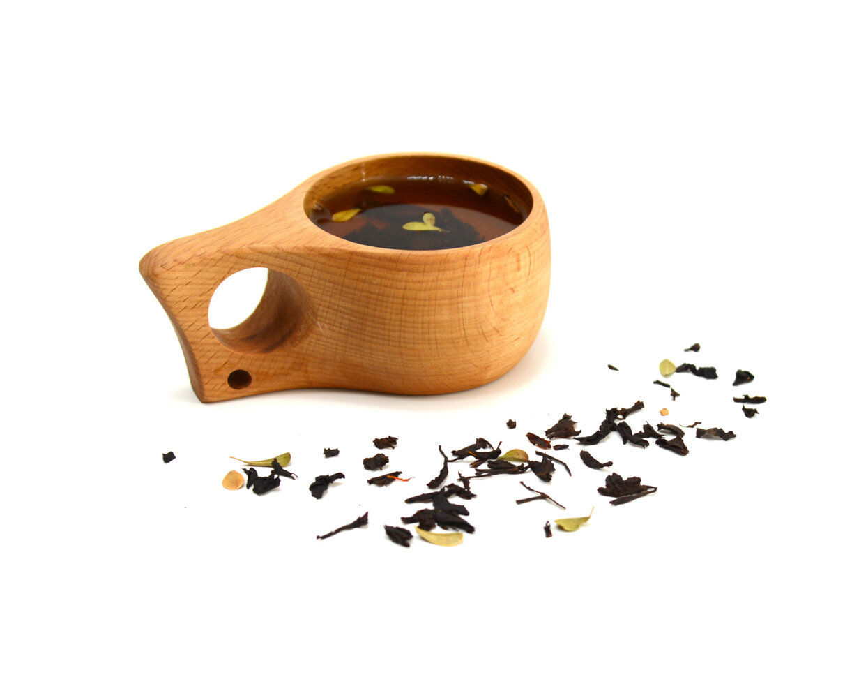 фото Кружка деревянная Кукса №2. Финская кружка