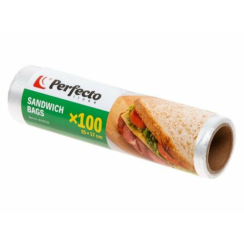 Пакеты для бутербродов, 100 шт, PERFECTO LINEA (46-251710)