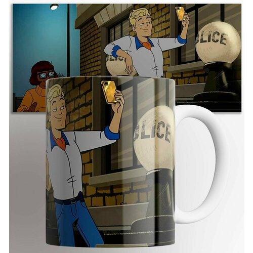 Кружка Велма Фред Джонс Скуби-Ду Velma Scooby-doo мультсериал на подарок с принтом 330 мл 529₽