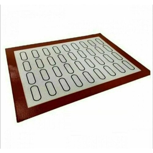 Кондитерский Силиконовый коврик для Эклеров с разметкой 40×30см