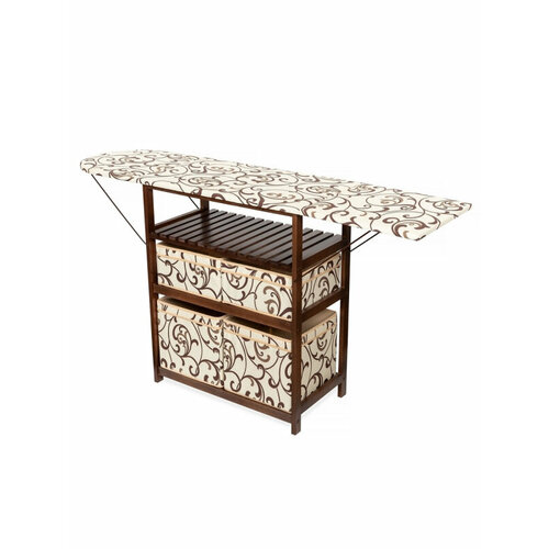 Комод-гладильная доска PRIME Тип 2 Орех Обивка ткань 30