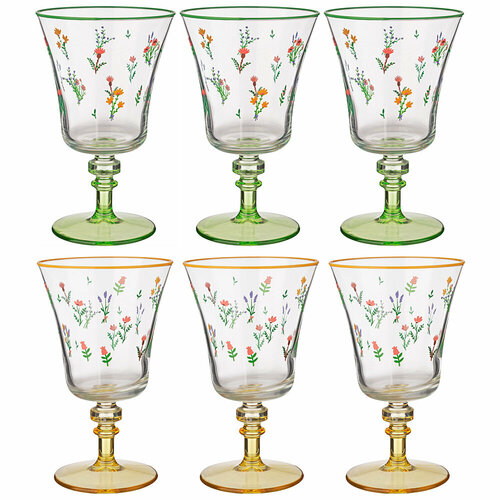 Набор Бокалов Из 6 Штук Flowers 300Мл 312-128 RAKLE