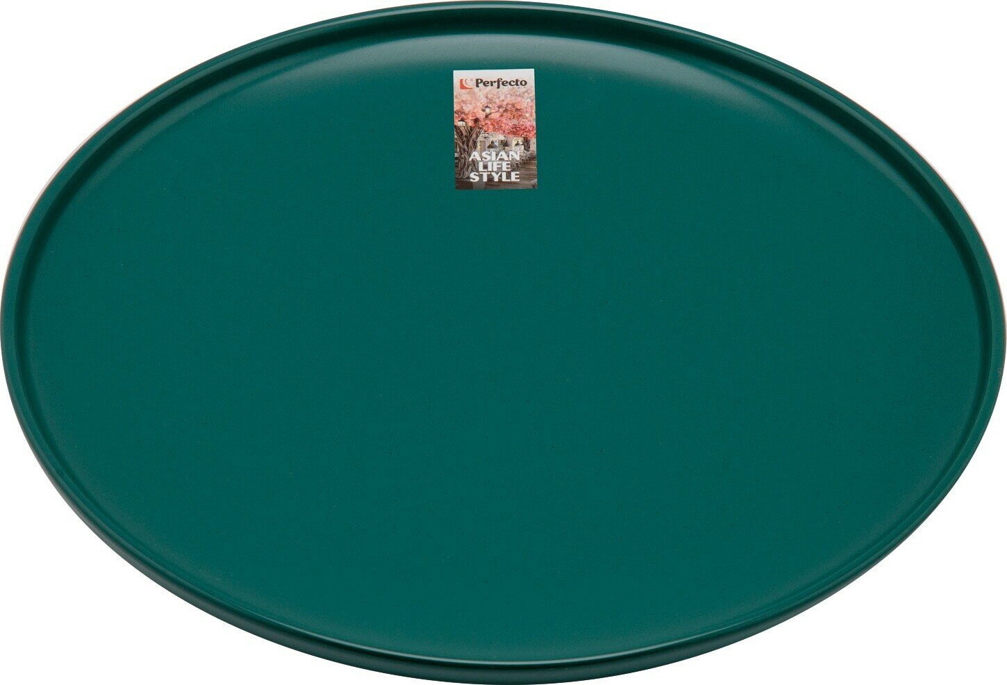 Тарелка обеденная керамическая, 25 см, серия ASIAN, зеленая, PERFECTO LINEA (17-132628)