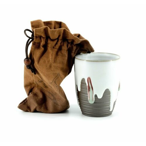 Пиала керамическая ручной работы «Белый журавль», 170 мл