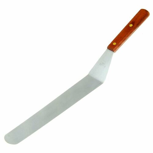 Лопатка-палетка изогнутая 41x3x2,6см, ручка дерево, рабочая 29,2см (12