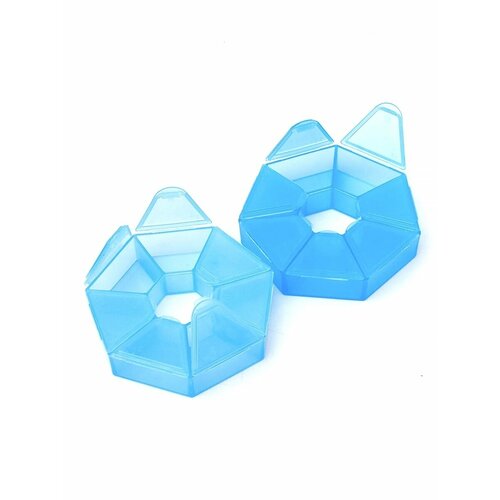 Контейнер пластик, 2шт, T-36, Гамма, голубой, розовый