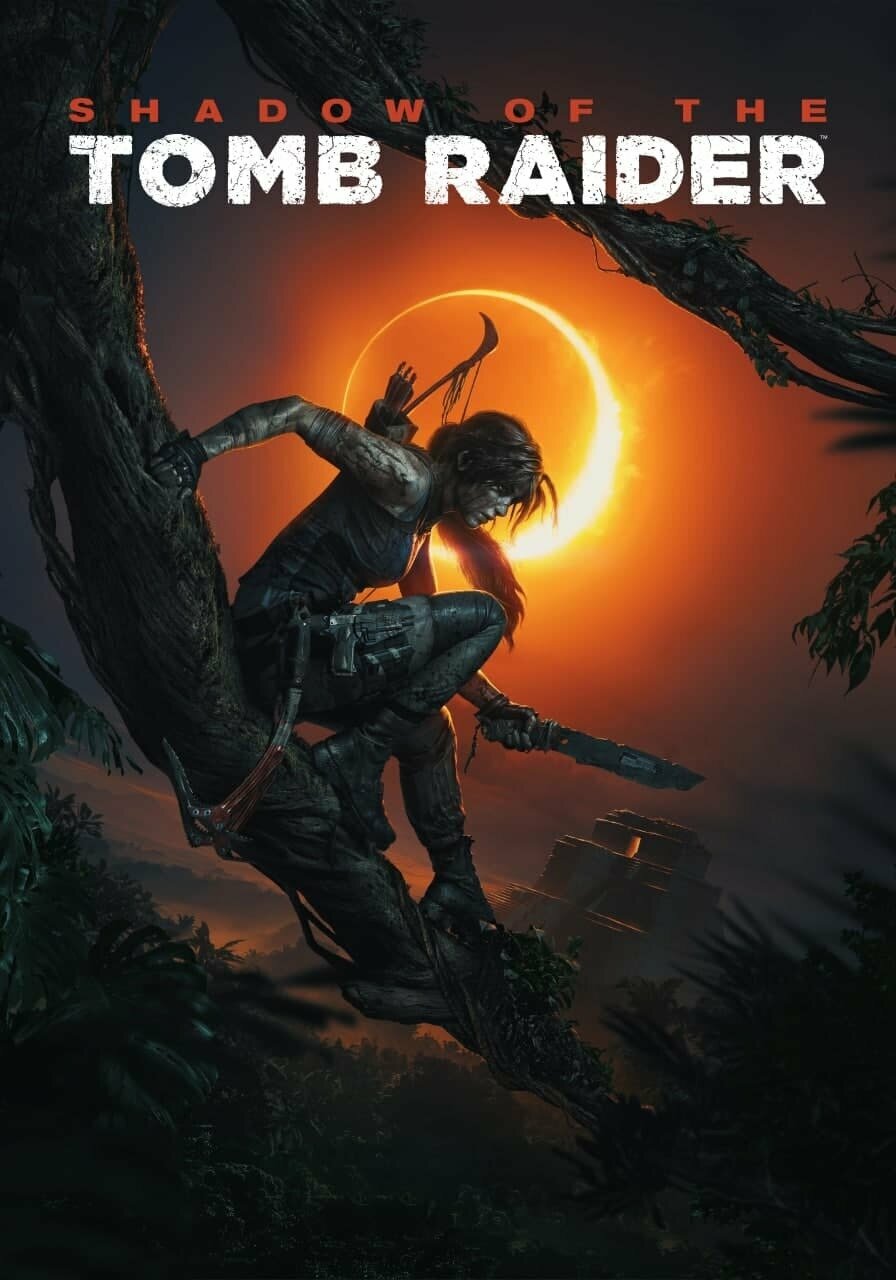 Плакат, постер на бумаге Shadow of the Tomb Rider. Размер 42 х 60 см