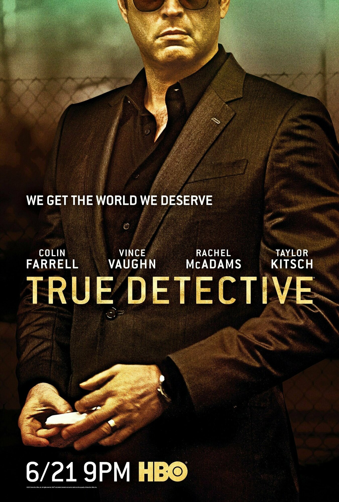 Плакат, постер на бумаге Настоящий Детектив (True Detective, с 2014г). Размер 21 х 30 см