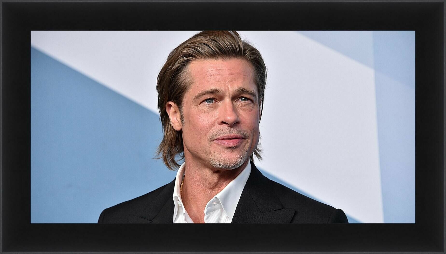 Плакат постер на бумаге Брэд Питт. Brad Pitt. Размер 21 х 30 см