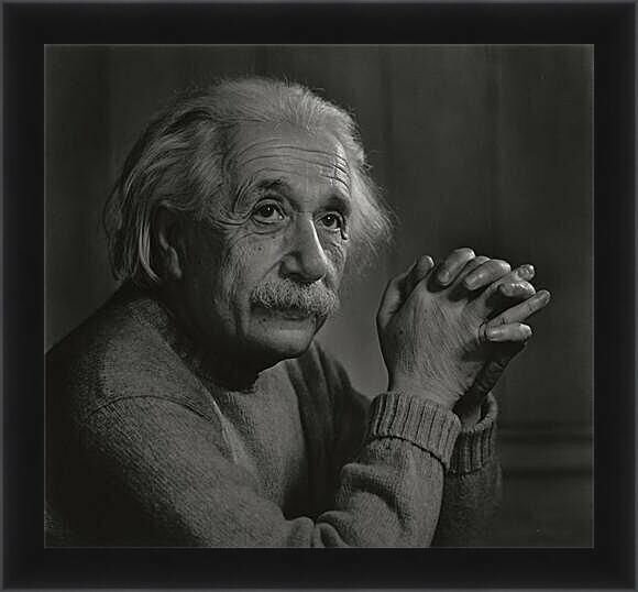 Плакат, постер на бумаге Albert Einstein-Альберт Эйнштейн. Размер 42 х 60 см