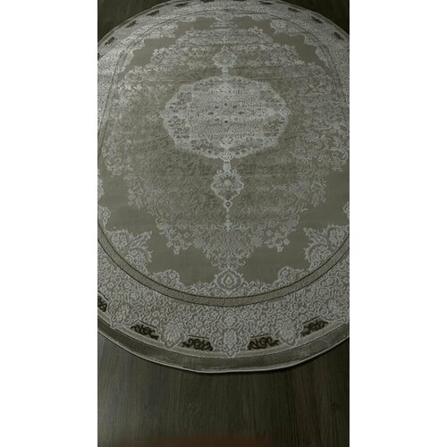 Ковер GL038A - BROWN / BROWN - Овал - коллекция NENSI 0.78x1.50