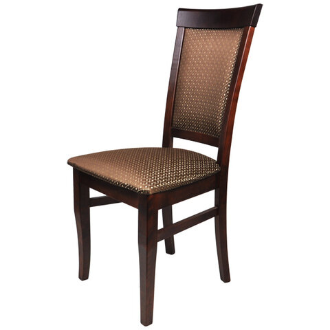 фото Стул Мебель--24 Гольф-15 цвет орех обивка ткань ромб коричневый