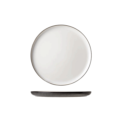 Тарелка «Сиель блан» десертная; керамика; D=215, H=15мм; белый, черный, Cosy&Trendy, QGY - 3445022