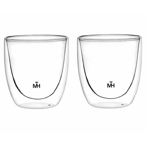 Набор стаканов MERCURYHAUS МС-6485 2 штуки 250 мл прозрачный 831₽