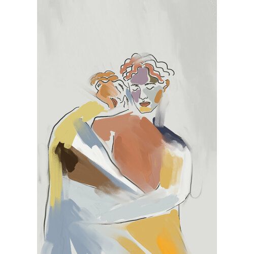 Постер интерьерный Объятие А3 780₽