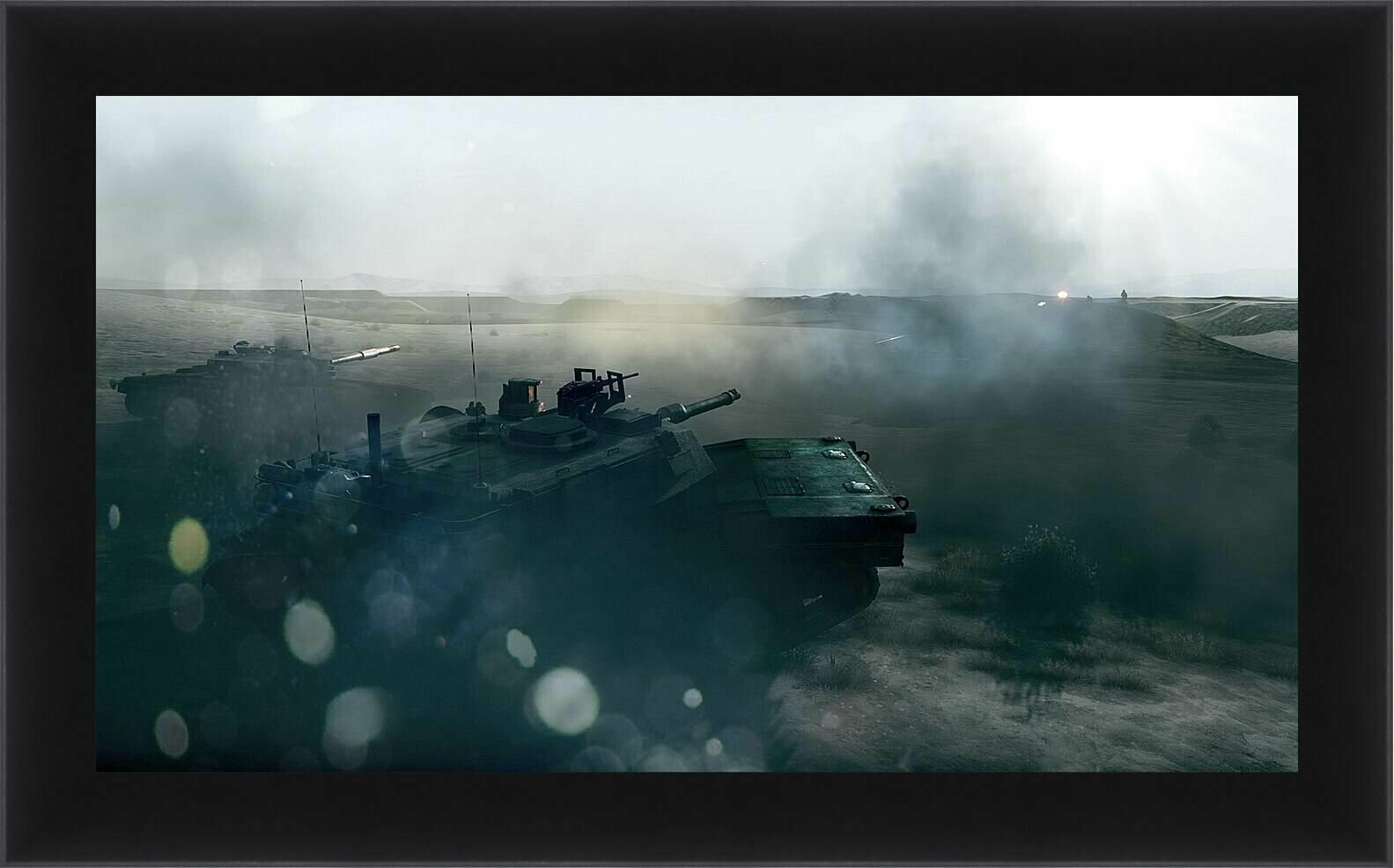 Плакат, постер на бумаге battlefield 3, tanks, mountain. Размер 21 х 30 см