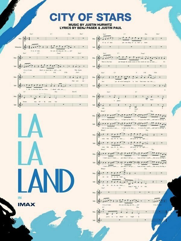 Плакат, постер на бумаге Ла-Ла Ленд (La La Land), Дэмьен Шазелл. Размер 21 х 30 см