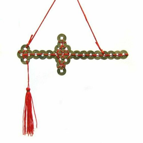 Талисман из китайских монет – Даосский меч из монет, защита богатства и здоровья малый Ф-020