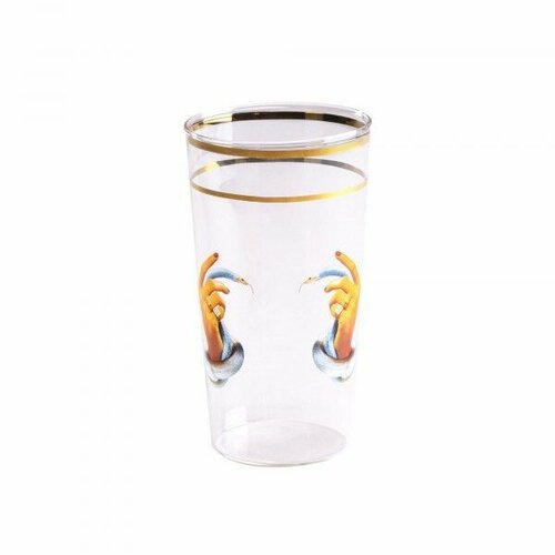 Стакан Seletti Toiletpaper Glass Hands with snakes 15960