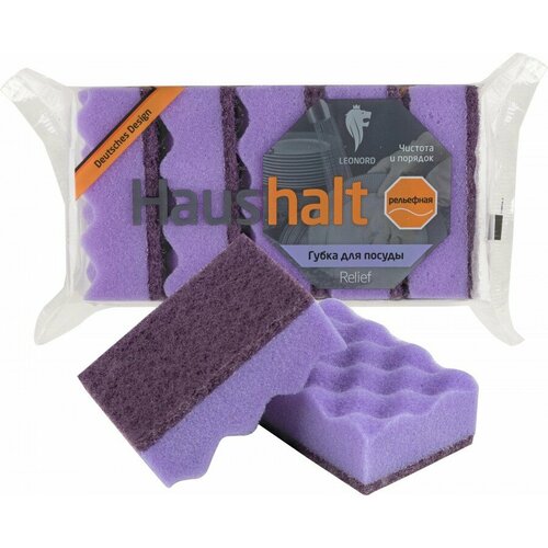 Губки для посуды 956535мм поролонабразив Relief5 шт310575 Leonord арт 849770 308₽