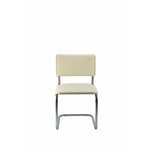 Стул RIVA CHAIR Сильвия хром кож/зам беж.