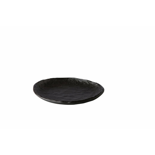 Тарелка мелкая 16 см, цвет черный, Oyster