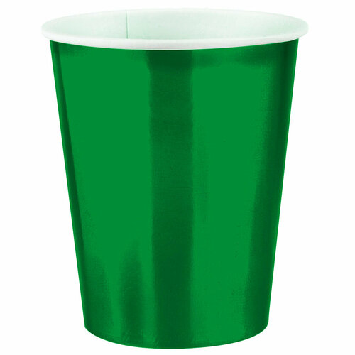 Стаканы (250 мл) Зеленый, Металлик, 6 шт.