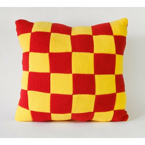 Подушка декоративная Magic Bear Toys квадратная цвет желтый-красный 30 см 1000₽